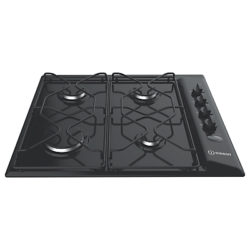 Indesit Aria PAA642IBK Built-In Gas Hob, Black